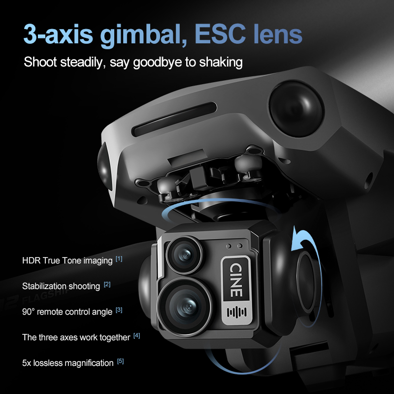 8K 3 Axis Gimbal Brushless 7.2 - огляд і ціна Drone Controller Screen